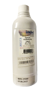 INKTEC Epson R200/270/290 Black (T0821) 500ml