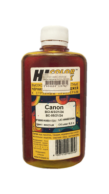 Совместимые чернила HI-COLOR Canon BCI-6/3/21/24/BC-05/21/24 Yellow