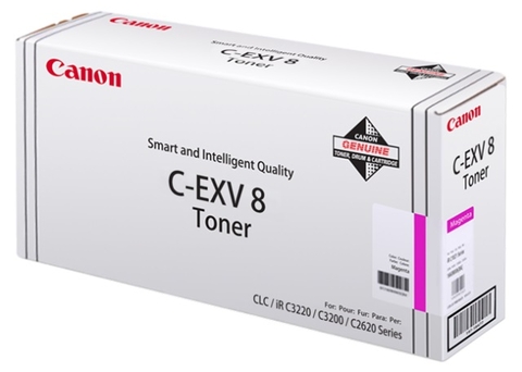Оригинальная тонер-туба CANON C-EXV8 Toner Magenta