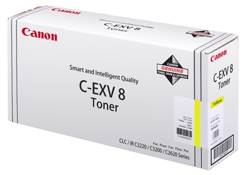 Оригинальная тонер-туба CANON C-EXV8 Toner Yellow